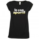 Le Coq Sportif Apres-Sport Logo Daruta Tee Ss W Noir - T-Shirts Manches Courtes Femme Remise prix